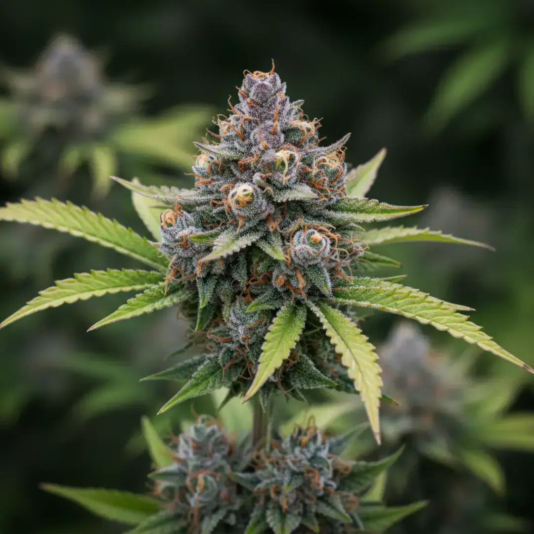 A single, pristine bud still on a small branch or stem